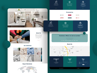 Ceramic Company Landing Page agency branding ceramic design graphic design landingpae ui uiux ux