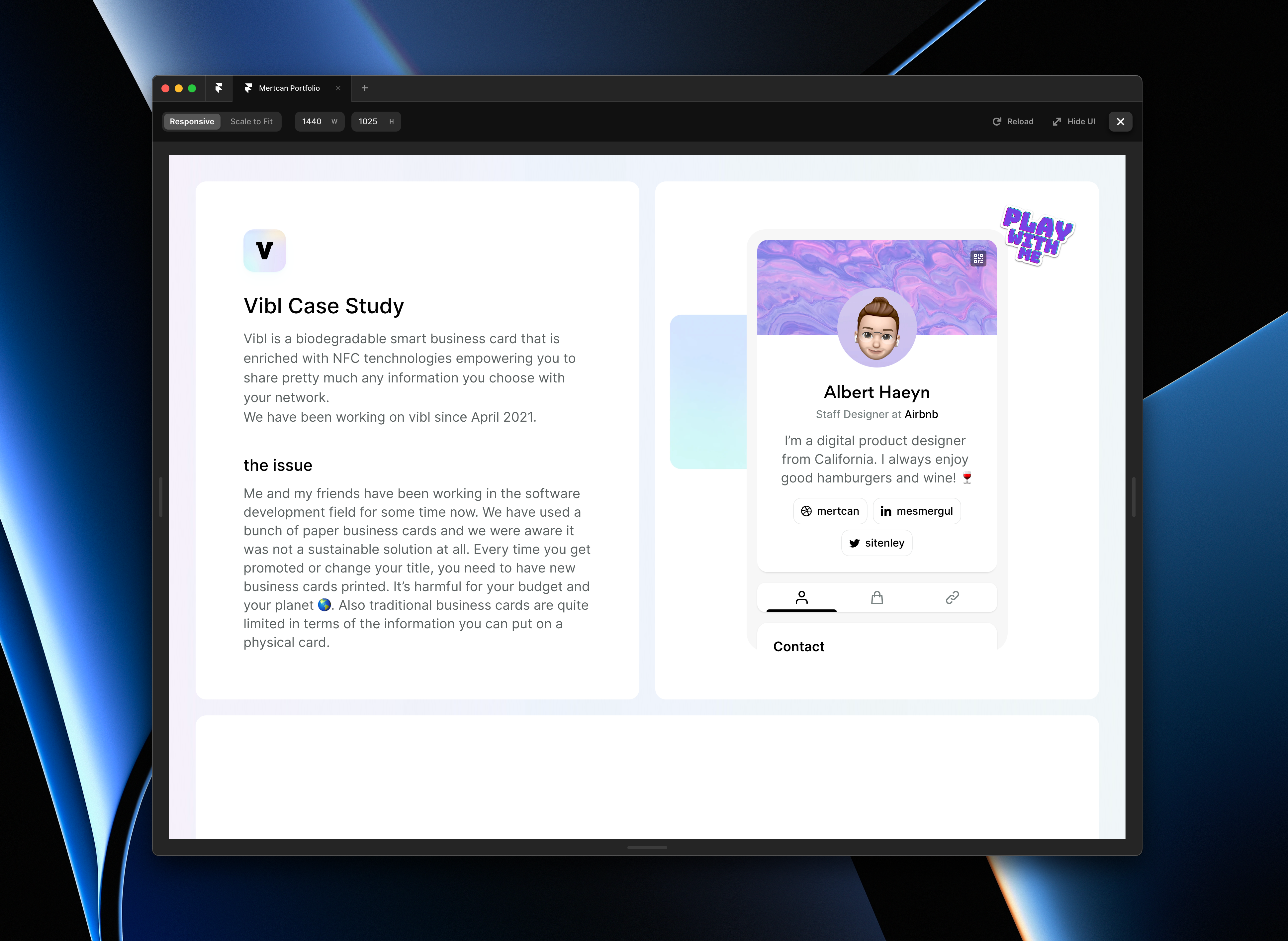 vibl Case Study case study clean design flat framer minimal simple ui ux vibl web design