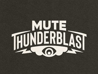 MUTE - Thunderblast snapback design artwork badgedesign blackandwhite branding design embroidered headwear icon logo logodaily logodesign logotype merch merchandising mute simpledesign thunderblast vector vectordesign