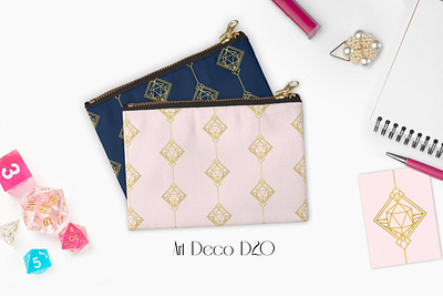 Weekly Warm-up: Art Deco D20 Pouch art deco chich d20 geek graphic design simple