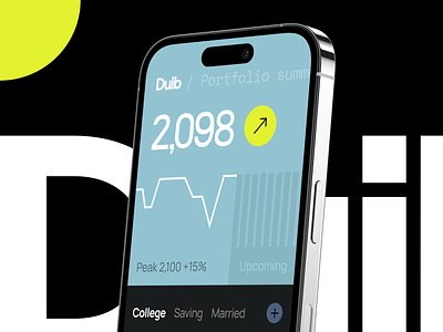 Duib - Wallet App android app app application brutalism design emoney iphone app machine mobile money simple ui ux wallet wallet app
