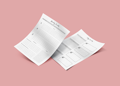 Daily Goals and My Goals Planner Sheet digital planner