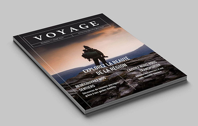 VOYAGE COVER branding cover design graphic design illustration magazine mockup