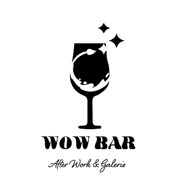 LOGOTYPE WOW BAR branding design graphic design illustration logo vector