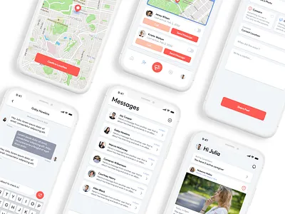 Redesigns are our fave -- Community App Redesign agency app branding chat components map view post redesign ui uiux