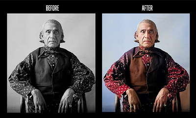 Absentee Shawnee Tribe of Oklahoma - Recoloring Black & White adobe photoshop black blackandwhite color graphic design oldphotos photography photogrophy photoshop recolor restoration white