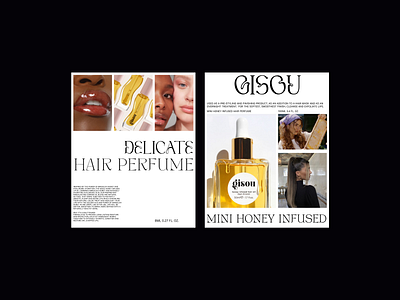 Gisou Editorial Website art direction beauty branding clean cosmetics design ecommerce editorial design grid haircare landing layout minimal modern store typography ui ux web design wellnes