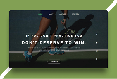 Tennis Sports Web Design club coaching courts game homepage player sports tennis tennisstore training webdesign webpage