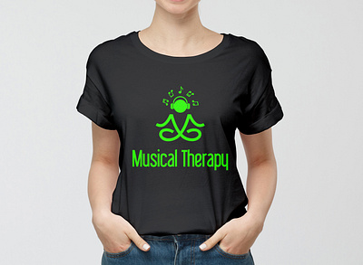 Logo-Design-Branding-Unique-Meditation-Yoga-Musical-Therapy branding business design graphic design green idea illustration logo logo design medicine meditation mind musical musical notes notes relax therapy unique vector yoga