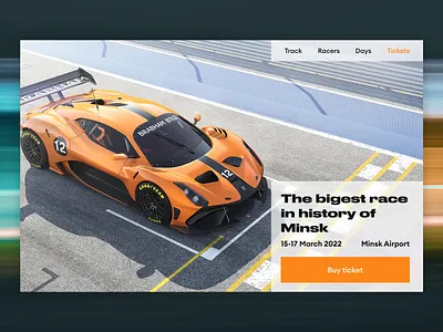 Racing in Minsk concept design shot ui