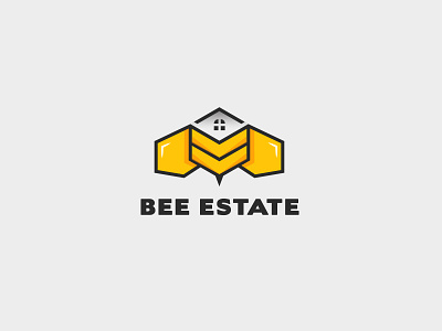 Bee State Real Estate Logo Design abastact awesome logo bee and real estate logo bee logo brand design brand identity branding logo creative logo house and bee house and bee combination house and bee logo logo logo creator logo design logo maker logo trend modern logo real estate logo real estate logo design unique logo