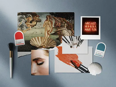 Moodboard for Tori beauty studio beauty branding design graphic design visual identity