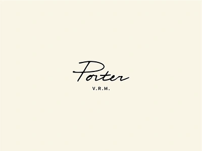 Porter branding custom script handwritten script typography