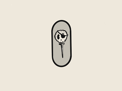 Black flag 🏴‍☠️ ⛳️ badge branding character design flag golf illustration logo minneapolis mn texture ui vector vintage