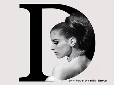 Letter Portrait By Sami-Ul ShaOn branding design flyer graphic design