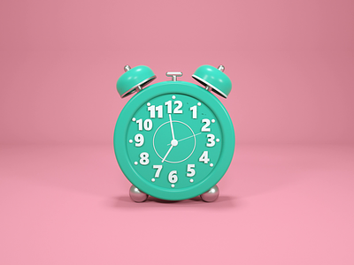 3D Alarm Animation 3d 3d design 3d designer alarm animation art ball branding cinema 4d clock design graphic design green illustration pink ring scene silver ui watch