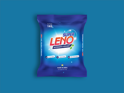 Leno Detergent brand branding cleaning creative design detergent detergent powder graphic design illustration interface design leno logo packaging packet design product product design ui user experience vector visual designer