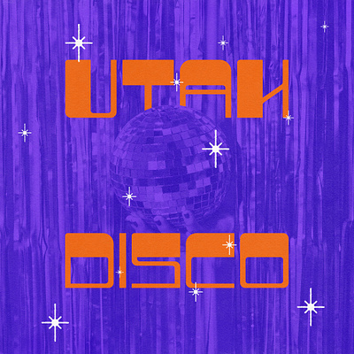 My first font: Utah Disco brand identity branding disco illustration lettering type design typography utah utah disco