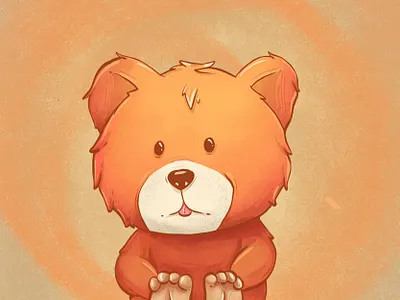 Cuddly bear bear caracter design cuddly bear design graphic design illustration