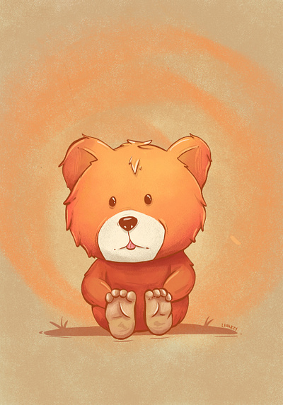 Cuddly bear bear caracter design cuddly bear design graphic design illustration