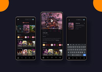 Movie Mobile App Design ai app branding design figma graphic design illustration mobile movie apps ui ui design ui ux design uidesign uiux uiuxdesign user interface ux uxdesign uxdesin website