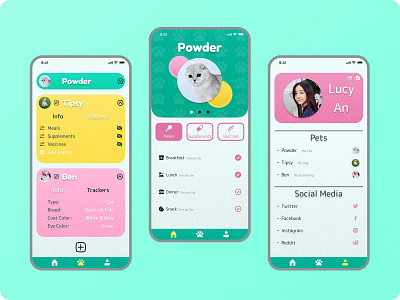 Pet Needs - The Pet Care App app application product design ui ux