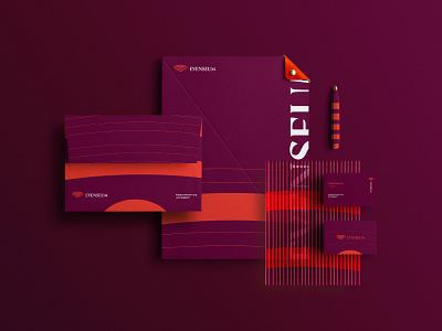 EVENSEUM branding culture events logo design negative space orange pictorial theater