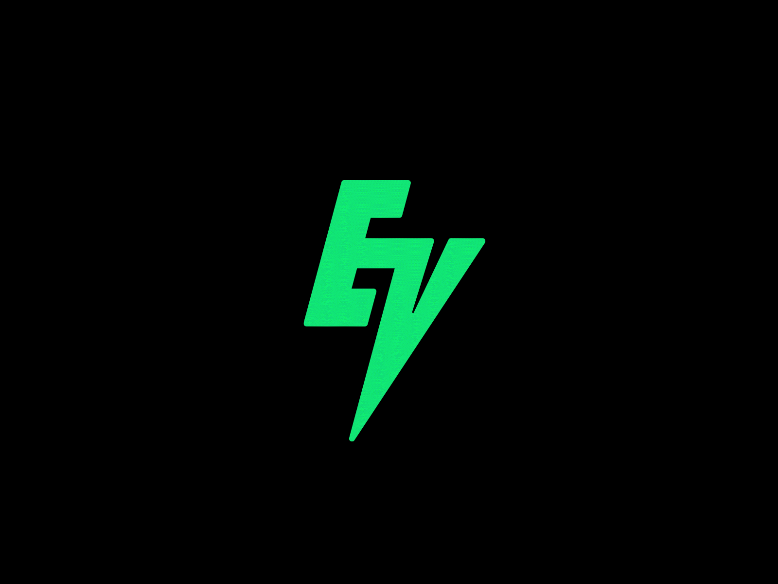 Everygo Logo Concept ver. 02 bicycle black bolt branding car sharing electric electric car electric vehicle electricity ev green letter lightning logo logotype minimal monogram rental sharing typography