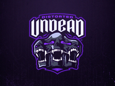 DISTORTED UNDEAD bold branding design esports gaming logo illustration logo sportslogo ui vector