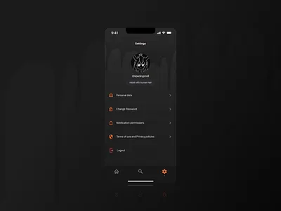 Daily UI #7 - Settings app daily ui daily ui 7 design settings settings screen spooky ui ui design