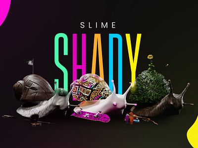 Slime Shady NFT design illustration metaverse nft nftholders nftmarketing nftprojects opensea web3