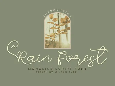 Rain Forest girly script