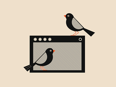 Boids birds design illustration music vector
