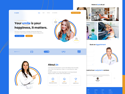 Dental Clinic Website dental clinic website dental website dentist dentist website design doctor website medical medical website ui ui design ux ux design web design website