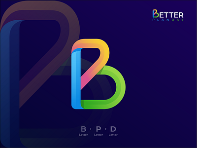 Better Plan Day Logo by Ibni Pro best logo 2022 branding colorfull esport gradient graphic design icon lettermark logo logoinspiration logotype modern profesional technology