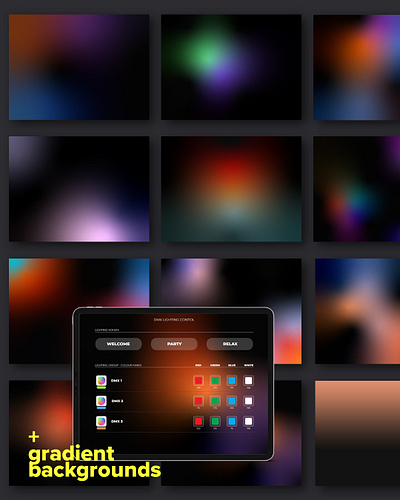 iPad Gradient Background Images GUI abstract app design backgrounds bright gradients ipad ui user interface wallpaper wallpapers