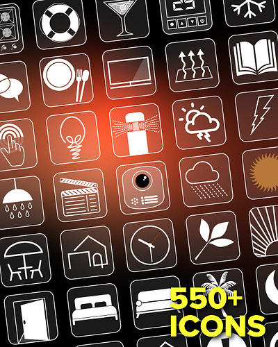 Iconography for Smart Home Automation App app design automation design gui iconography icons smart home ui uix