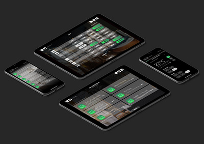 iPad & Phone UI for Automation Apps app design automation graphics package gui icons ipad smart home ui design