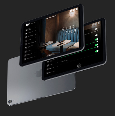 iPad App GUI for Venue Automation System app design automation css icons ipad smart home ui user interface venue