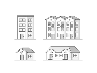 House, apartment, condo apartment architecture branding condo design graphic design home house icon icon set illustration livinig vector