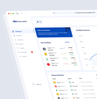 Fintech Dashboard - Minimalist branding design ui user experience user interface ux