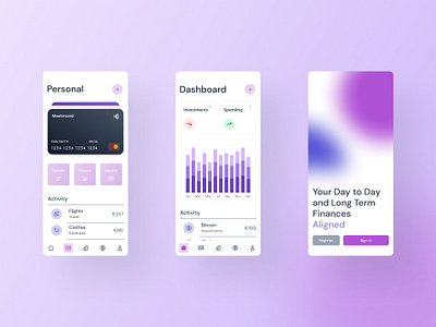 Squared: Crypto & Finance App app design typography ui ux