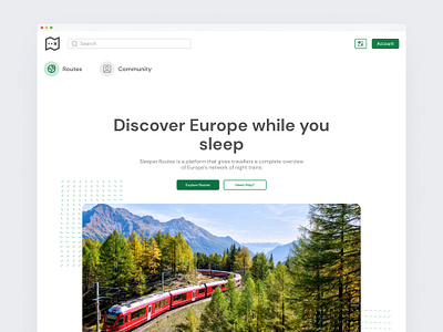 Sleeper Routes design graphic design ui ux