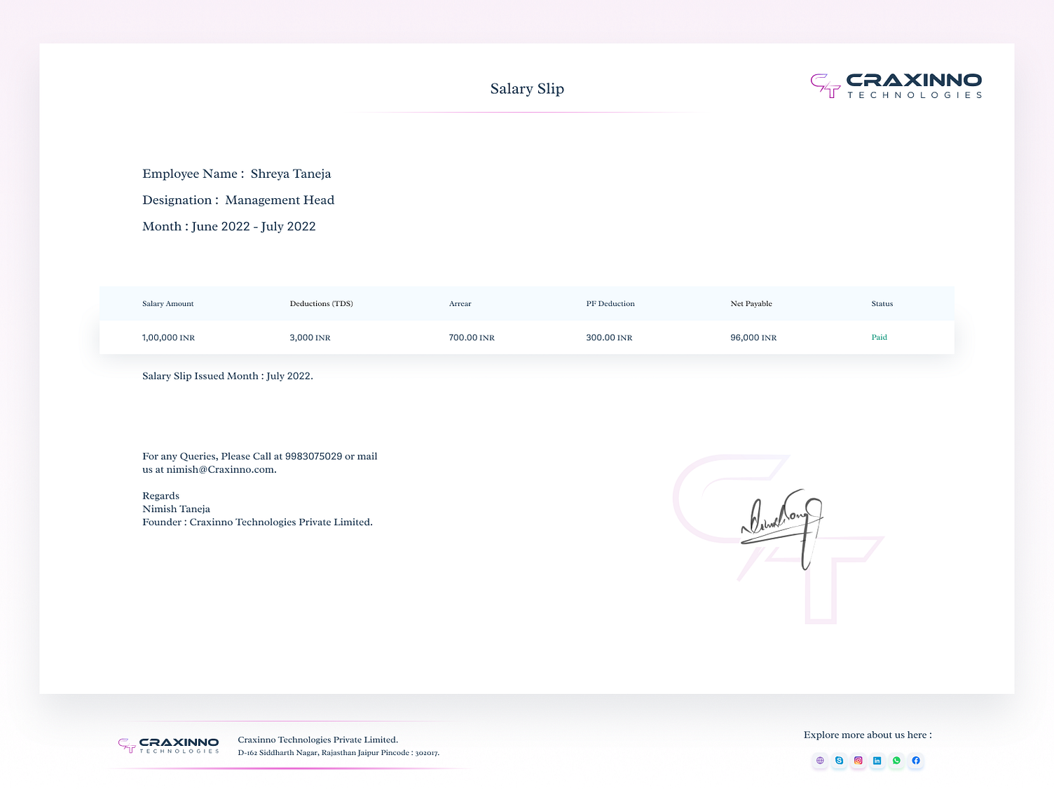 salary-slip-page-design-by-craxinno-technologies-private-limited-on