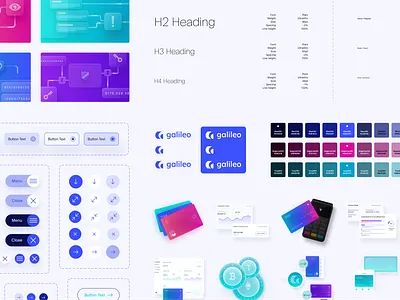 Galileo Components & Illustrations branding design galileo illustration ui web design