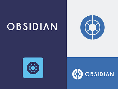 Obsidian Branding brand branding cybersecurity logo obsidian