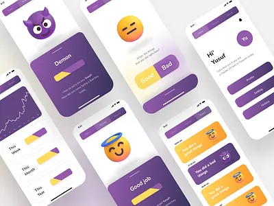 Charity Counter UI/UX app branding graphic design ui uiux ux vector