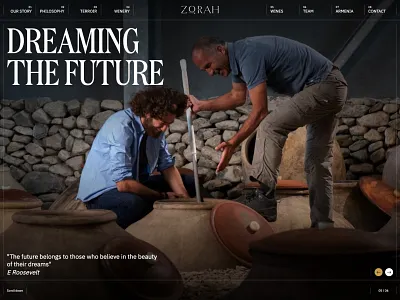 Zorah Wines animation branding fonts lines typography ui ux website wine wines
