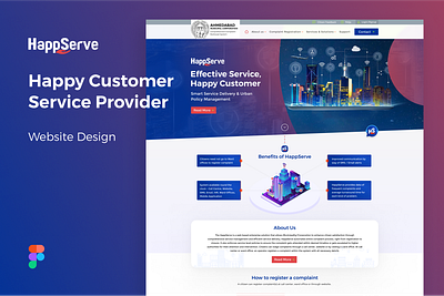 Website Design Project For AMC Citizen Service branding design homepage illustration interaction landing logo page ui website