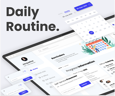 Daily Routine Software adobe xd daily routine dashboard figma prototype ui ux